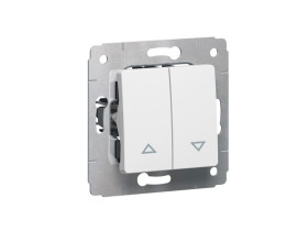 CARIVA Wyłącznik roletowy zwierny przycisk ami (blokada elektryczna) biały 10A-250V 773614 LEGRAND