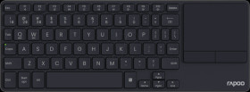 R-13106 Wireless keyboard, Bluetooth/wireless, with touchpad, black, DE