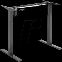 EO0029 Electrically adjustable sit-stand desk frame, 1 motor, black