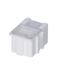 Skrzynka z przegródkami l. przedziałów: 1 szerokość: 21.8mm wysokość: 21mm głębokość: 29.4mm Przezroczysty, Biały