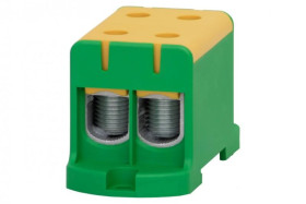 Złączka szynowa ZU 1-torowa (2x95/2x95mm2) Al/Cu - żółto/zielona