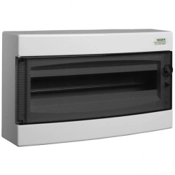 Rozdzielnica modułowa 1x18 natynkowa IP40 drzwi przeźroczyste PNS