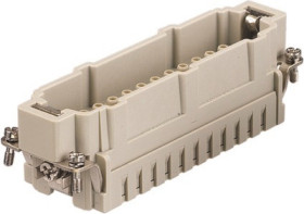 Pin contact insert, 24B, 24 pole, crimp connection, with PE contact, 09365242602