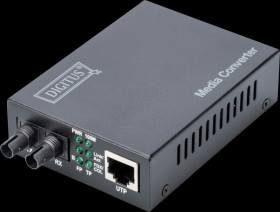 DN-82010-1 Media converter, Fast Ethernet, RJ45 / ST Duplex