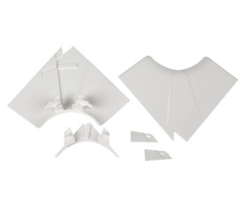 Naroże kanału wewnętrzne regulowane DLP 65x150/195/220 /1x przegroda/ 010607