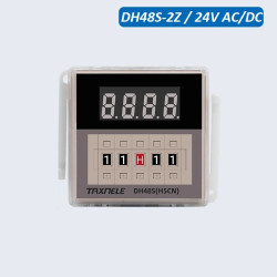 Przekaźnik czasowy cykliczny DH48S-2Z / 24V AC/DC