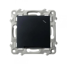 SZAFIR Łącznik schodowy z podświetleniem niebieskim czarny metalik ŁP-3ZS/m/33