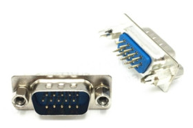 D-Sub 15 Canon wtyk gęsty 3-rzędowy, lutowany do druku