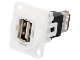 Łącznik USB A - USB A 2.0 FT plastik 19x24mm CP30208NW