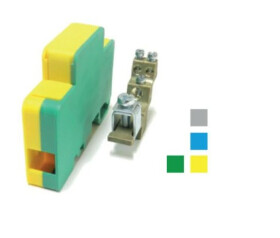 Blok dystrybucyjny DTB 35/2x16+2x6 - Żółto-zielony