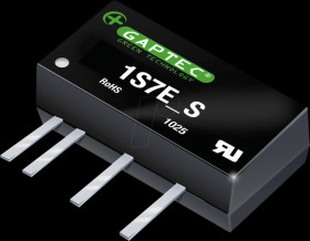 1S7E_2405S1.5U DC/DC converter, 1 W, 5 V, SIL 7