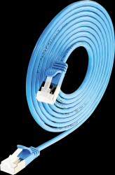 PKW-LIGHT-STP-K6A 5.0 BL Cat.6a SLIM light cable, U/FTP, 5,0 m, blue