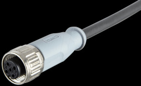 43-10032 SAL M12 x 1, 4-pin, 2 m, cable coupling