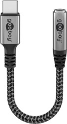 Adapter USB-C do gniazda jack, 3,5 mm AUX 0.15 m 74056
