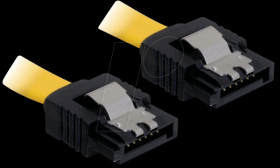82481 Cable SATA 70cm yellow str/str Metall
