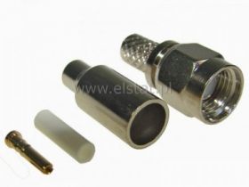 WT SMA żeński zacisk RG174 srebrny RP