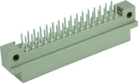 Male connector, type 2B, 32 pole, a-b, pitch 2.54 mm, solder pin, straight, 09221327922