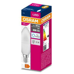 Żarówka LED VALUE CLASSIC B 60 E14 7W 806lm 6500K 865 FR non-dim 4058075311909