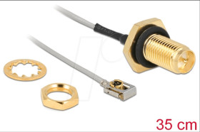 90292 Antenna Cable RP-SMA jack bulkhead to MHF®