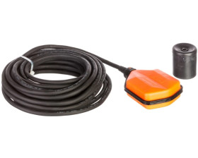 Wyłącznik pływakowy z przewodem PVC 15m do wody czystej i szarej LVFSP1W15