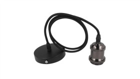 Led Line Oprawa Zwieszana 1Xe27 Aluminium Perłowa Czerń