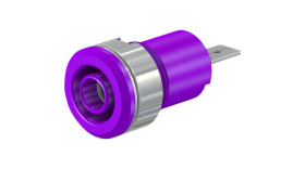 Gniazdo bananowe Gniazdo Śruba Fioletowy 24A Staubli rozmiar 4 mm