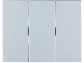 BERKER K.5 Klawisz 3 potrójny do wyłącznika 3-klawiszowego aluminium 14657003 HAGER