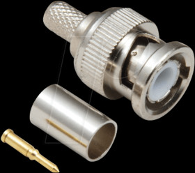 0401000-D BNC plug, crimp type, RG 58-U