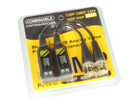 Transformator VIDEO BNC/UTP CVI-TVI-AHD-CVBS do 8MP