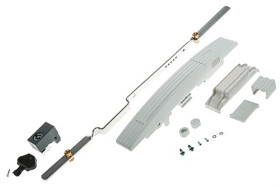 Uchwyt z zamkiem Poliamid Schneider Electric Szary