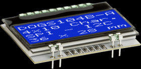 EA DOGS104B-A LCD text module, 29.8 x 10.4 mm, blue