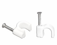 UM369.A06 Uchwyt do kabli fi 6mm - mocowany gwoździem (100 sztuk)