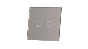 Livolo Srebrny Metalizowany Panel Szklany 702-64