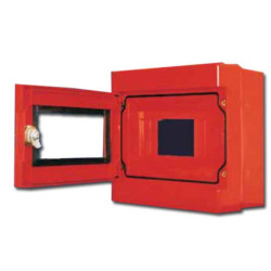 Rozdz.ALFA 3Z pusta TH35 czerwonaIP44 zamek SABAJ