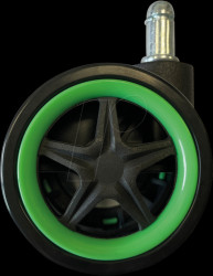 LC-CASTERS-8BG-DRIFT LC-Power CASTERS-8BG, gaming chair rollers, 5-piece set