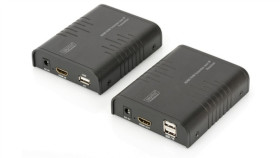 Przedłużacz/Extender Kvm (Hdmi+Usb) Do 120M Po Cat.5E Utp Lub Ip, 1080P Fhd...