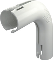 Fitting pipe bend, 90°, (L x H) 83.2 x 23 mm, head Ø 20 mm, PP, white, for M20, 2154064