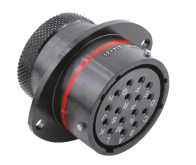 Złącze wielostykowe przemysłowe 16-pinowe, panelowe Gniazdo Souriau Sunbank by Eaton