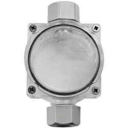 Puszka natynkowa instalacyjna hermetyczna 2-dławnicowa PG11 60x100x48 4-9mm2 transparentna IP68