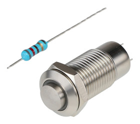 Nasadka przełącznika Zatrzaskowy SPST średnica wycięcia 12mm, montaż panelowy RS PRO