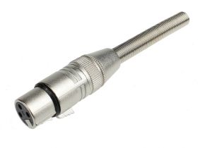 Gniazdo XLR na kabel czarne M160