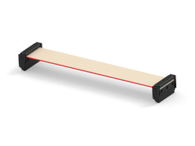 Wiązka kablowa, SMC, 100mm, Taśma IDC, Czerwony