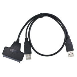 Adapter USB - SATA HDD SSD USB Przejście 2xUSB2.0