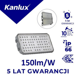 Projektor LED modułowy FL STADER 200W 60D NW 30000lm 4000K barwa neutralna IK10 IP66 kąt 60st. ENEC 5 lat Gwarancji szary 38600