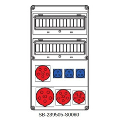 Rozdzielnica 5x63A 2x5x32A 5x16A 3x3x16A INA=63A IP54 SB-289505-S0060-54