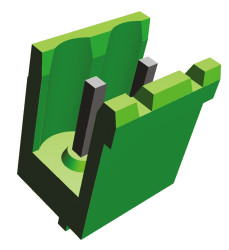 Złącze PCB 2 -pinowe raster 5.08mm Montaż na panelu TE Connectivity