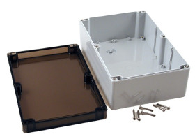 Obudowa Poliwęglan szerokość zew. 160 mm długość zew. 238,8 mm wys. zew. 88,9 mm Hammond IP68