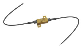 Rezystor do montażu w obudowie 4.7Ω 25W ±1% Arcol Maximum of +100ppm/°C Aluminium Przewód drutowy