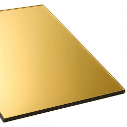 Plexi lustrzana złota 3mm formatka 500×300mm 50×30cm – akryl do obróbki laserowej