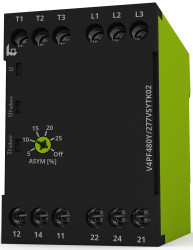 Przekaźnik monitorujący fazę, temperaturę Tele styki DPDT 3 -fazowy